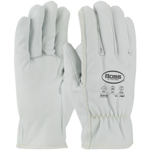Maximum Safety 09-K3750/XXXL Glove, Drivers, Leather, Boss Xtreme ARC Rated, Natural, Small
