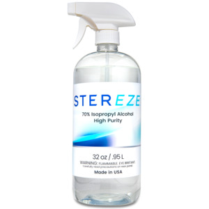 Stereze STIA32PS 70%, Isopropyl, Alcohol, Spray, Bottle, 32 oz, IPA