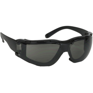 Bouton Optical 250-00-F021 Zenon Z11sm Rimless Safety Glasses, BK/GY, Foam, Anti-Scratch/Fog