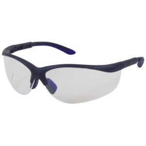 Bouton Optical 250-21-0120 Hi-Voltage AC Safety Glasses, Semi-Rimless, BL/CL Lens, Anti-Scratch/Fog