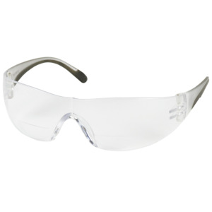 Bouton Optical 250-27-0010 Zenon Z12R Safety Readers, Rimless, CL/CL Lens, Anti-Scratch, +1.00 Diopter