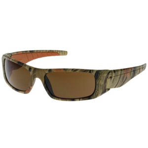 Bouton Optical 250-53-1024 Squadron Full Frm Safety Glasses, Camouflage/BR Lens, Anti-Scratch/Fog