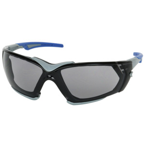 Bouton Optical 250-54-0551 Fortify Safety Glasses, Rimless, GY/LT GY Lens, Foam, FogLess 3Sixty