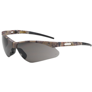 Bouton Optical 250-AN-10123 Anser Safety Glasses, Semi-Rimless, Camouflage/GY Lens, Anti-Scratch