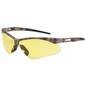 Bouton Optical 250-AN-10127 Anser Safety Glasses, Semi-Rimless, Camo/AM Lens, Anti-Scratch/Fog