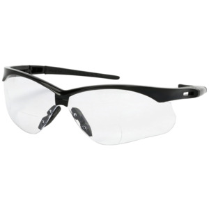 Bouton Optical 250-AN-11120 Anser Semi-Safety Readers, Rimless, BK/CL Lens, Anti-Scratch/Fog, +2.00 Diopter