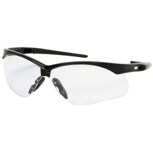 Bouton Optical 250-AN-52020 Anser Semi-Safety Readers, Rimless, BK/CL Lens, Anti-Scratch, FogLess 3Sixty, +2.00 Diopter