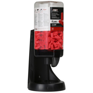 HEAROS 267-HPD910-400 Ear Plug Dispenser, Prefilled Mega Flare™ Plus , Clear/Black, 400/Pr.