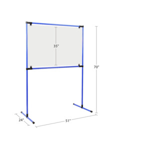 BenchPro HFLA FeatherLite™ Panel Acrylic 35" H x 57" W x 24" D