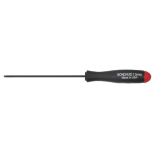 Bondhus 10650 1.5mm Balldriver Screwdriver, 3.4" Long