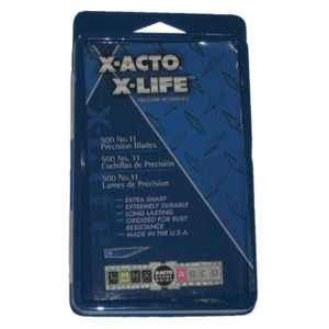 X-Acto X511 #11 Classic Fine Point Blades, 500/Pkg