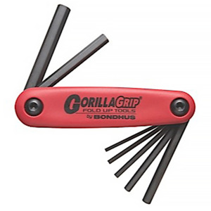 Bondhus 12585 5-Piece Inch-Hex, 3/16 - 3/8"