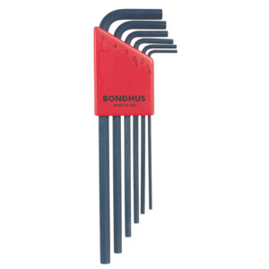 Bondhus 12146 Bondhus Hex Key Set L-Wrench Metric 1.5mm-5mm 6 Pc