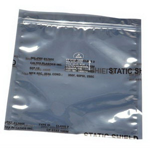 Caltex Plastics CPSTAT100MZ0508 ESD Shielding Bag 5X8 ZIPPER Meets MIL-PRF-81705E TY3 CL2