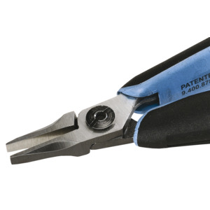 Lindstrom RX-7490 Pliers, Flat Nose, Smooth Jaw, ESD, Ergonomic, 5.77" OAL, Alloy Steel, RX Series