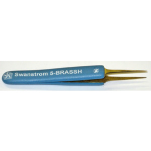 Swanstrom 5-BRASS-H Tweezers, S Ergonomic, Brass