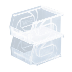 Lewis Bins 7001518 Clear Parts Bins-OD 5-3/8" x 4-1/8" x3", 24/Case