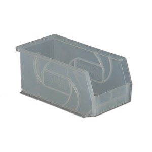 Lewis Bins PB105-5 Clear Parts Bins-OD 10-7/8" x 5-1/2" x5", 12/Case