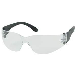 Bouton Optical 250-01-0000 Zenon Z12 Safety Glasses, Rimless, BK/CL Lens, Anti-Scratch