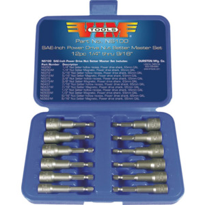 VIM Tools NS100 12-Pc SAE Nut-Setter Set