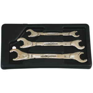 Chicago Brand 56039 3pc. Metric Combination Open-End Ratchet Wrench Set