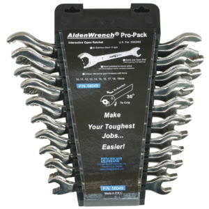 Chicago Brand 56049 10pc. Open-End Ratchet Wrench Set - Metric