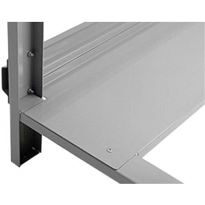 BenchPro RBSM1556 Roosevelt Series Steel Bottom Shelf with Lip for 60" Bench, 15" D x 56" L