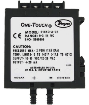Dwyer 616KD-LR Differential Pressure Transmitter