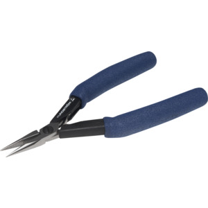 Lindstrom HS-7890 Pliers, Long Nose, Smooth Jaw, Ergonomic, Foam Handle, Allow Steel, HS Series