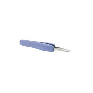 Lindstrom 3C-SA Tweezers, ESD, 4.33" OAL, Straight, Fine, Pointed, EasyTouch, Stainless Steel