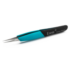 Weller-Erem E3CSA Tweezers, ESD Safe Long Straight Pointed Tip, Ergonomic Precision, 4.75"