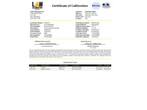 GEO Calibration ISO Accredited Calibration