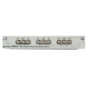 Keysight 34947A/001 Microwave Switch Module, Triple 1x2 SPDT Unterminated, 26.5GHz, For 34980A Mainframe