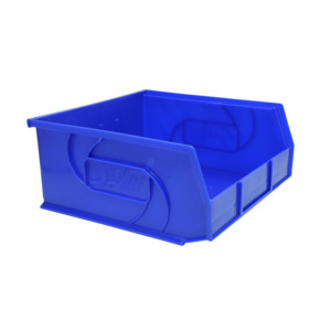 Lewis Bins 7000304 Parts Bin, Blue, 10-7/8" x 11" x 5"