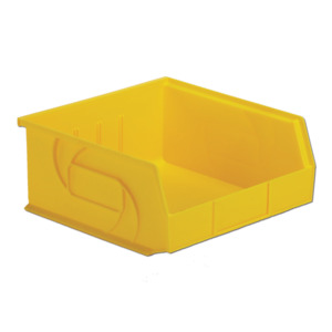 Lewis Bins 7000301 Parts Bin, Yellow, 10-7/8" x 11" x 5"