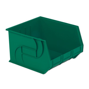 Lewis Bins 7001863 Parts Bin, Green, 18" x 16-1/2" x 11"